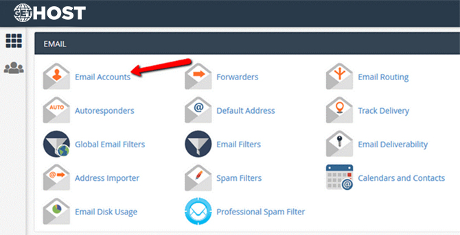 Access the Email Accounts Interface in cPanel